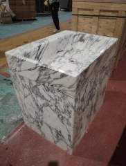 White Arabescato Marble Sinkcs Marble Stand