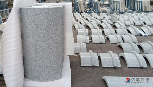 Dalei Manufacture Granite Columns With G603 Granite Polished