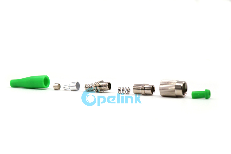 FC/APC Simplex Singlemode fiber Optic Connector, green boot FC/APC Simplex Singlemode fiber Optic Connector, green boot
