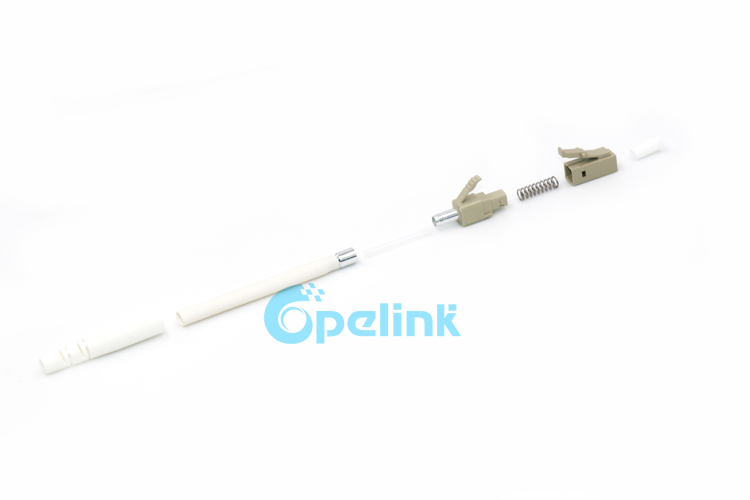 LC/PC Simplex Multimode fiber Optic Connector, beige color LC/PC Simplex Multimode fiber Optic Connector, beige color