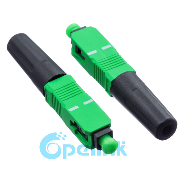 100PCS SCUPC Quick Connector FTTH Optic Fiber Falt Cable Type SC UPC