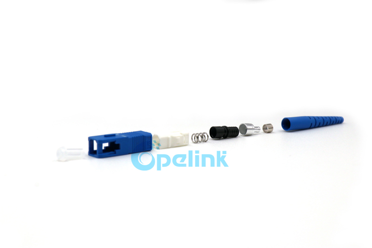 SC/PC Simplex Singlemode fiber Optic Connector, blue color SC/PC Simplex Singlemode fiber Optic Connector, blue color