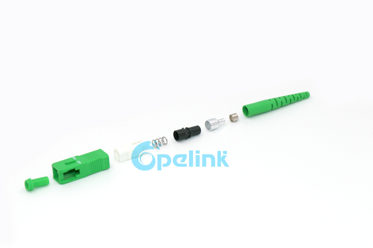 SC/APC Simplex Singlemode fiber Optic Connector, green color SC/APC Simplex Singlemode fiber Optic Connector, green color