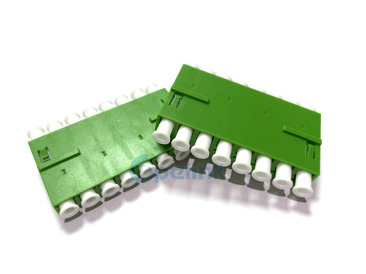LC/APC 8-Port Fiber Optic Adapter without flange LC/APC 8-Port Fiber Optic Adapter without flange