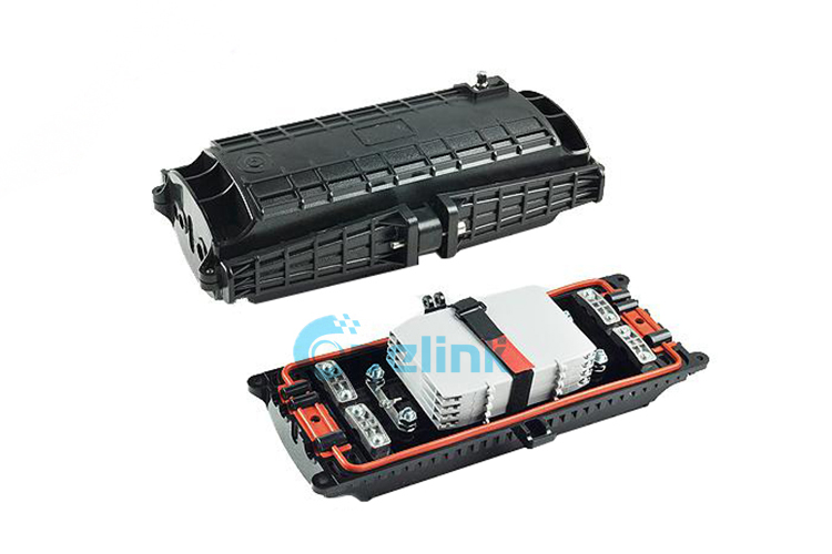fiber optic splice closure for horizontal installation fiber optic splice closure for horizontal installation