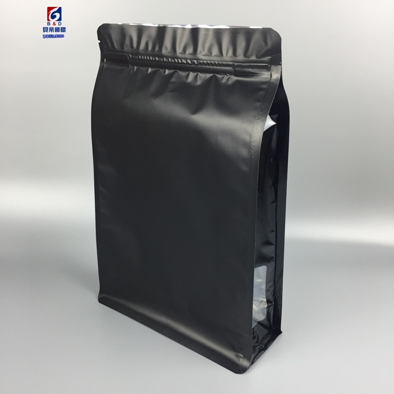 Color eight side seal dog food aluminum foil bag tea free-standing food packaging bag