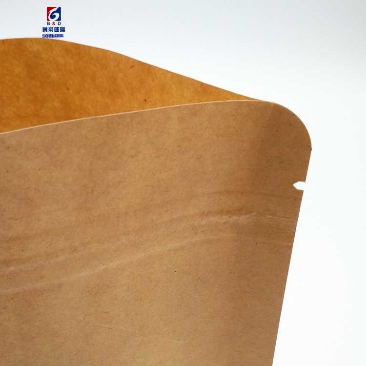 kraft paper bag free-stand bone bag food packaging bag gift bag open window visual paper self-sealing bag