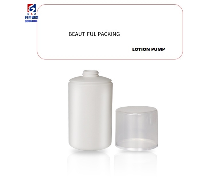 250/300/400/500ML Lotion Pump Bottle White PE Plastic Shampoo Bottle Empty Cosmetic Container Facial Cleanser