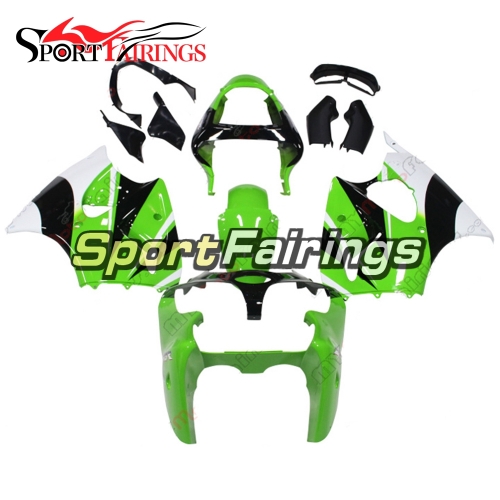 Fairing Kit Fit For Kawasaki ZX6R 2000-2002- Green White Black