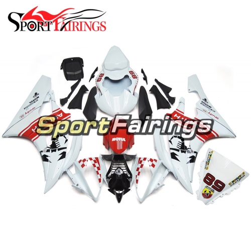 Fairing Kit Fit For Yamaha YZF R6 2006 2007 -  White Red