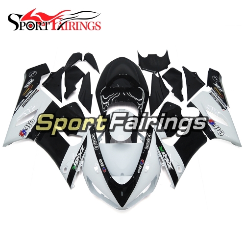 Fairing Kit Fit For Kawasaki ZX6R 2005 - 2006 - Pearl White Black