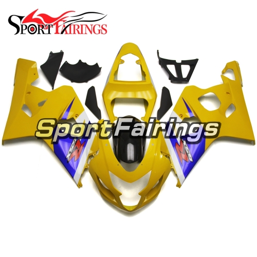 Fairing Kit Fit For Suzuki GSXR600 750 2004 - 2005 - Yellow Blue