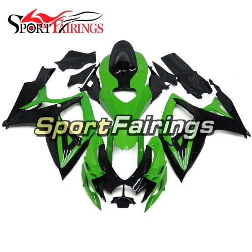 Fairing Kit Fit For Suzuki GSXR600 750 2006 - 2007 - Gloss Green Black