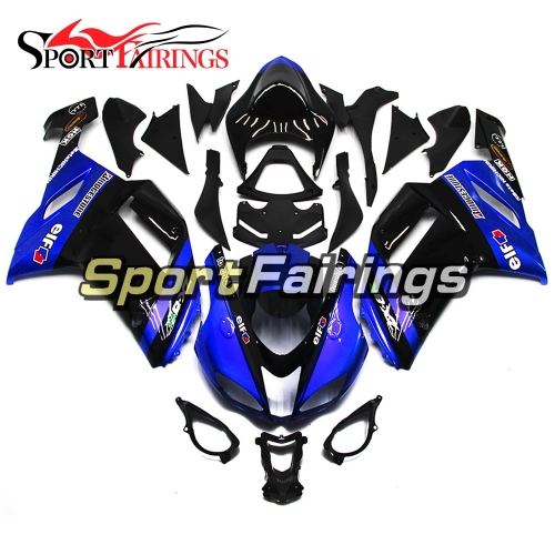 Fairing Kit Fit For Kawasaki ZX6R 2007 - 2008 -Blue Black