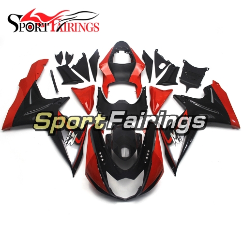 Fairing Kit Fit For Suzuki GSXR600 750 K11 2011 - 2016 - Red Black