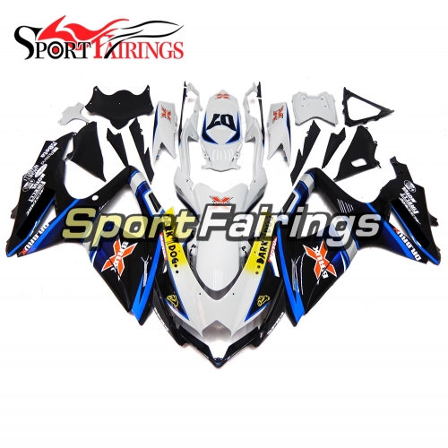 Fairing Kit Fit For Suzuki GSXR600 750 2008 - 2010 - Black White Blue