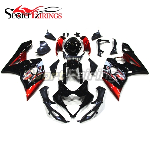 Fairing Kit Fit For Suzuki GSXR1000 K5 2005 - 2006 - Black Red