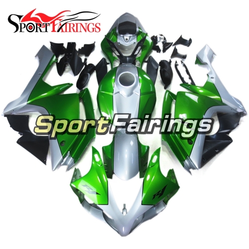 Fairing Kit Fit For Yamaha YZF R1 2007 2008 - Green Silver