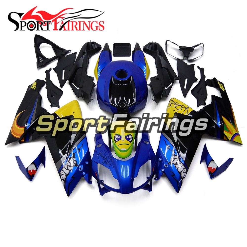 Fairing Kit Fit For Aprilia RS125 RS4 125 2006 - 2011 - Shark pattern Blue