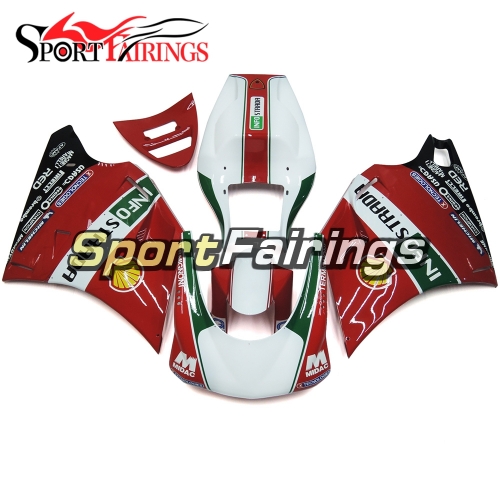 Racing Fairing Kit Fit For Ducati 996/748/916/998 Monoposto 1996 - 2002 - Gloss Red Green