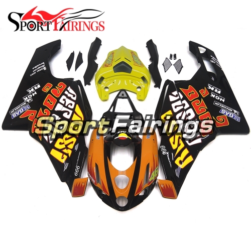 Fairing Kit Fit For Ducati 999/749 2003 - 2004 -  Orange Yellow Black