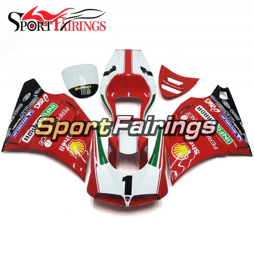 Fairing Kit Fit For Ducati 996/748/916/998 Monoposto 1996 - 2002 - Gloss Red White