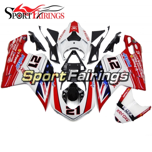Fairing Kit Fit For Ducati 1098/1198/848 2007 - 2012 - Red White