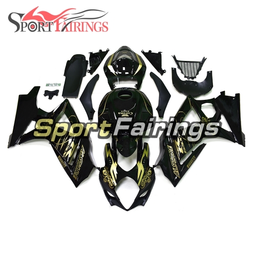 Fairing Kit Fit For Suzuki GSXR1000 K7 2007 - 2008 - Black Gold