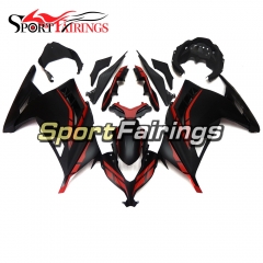 Fairing Kit Fit For Kawasaki EX300R / Ninja 300 2013 - 2015  -Flat Red Black