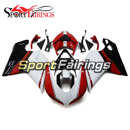 Fairing Kit Fit For Ducati 1098/1198/848 2007 - 2012 - White Red Black