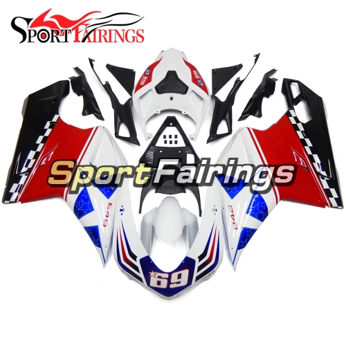 Fairing Kit Fit For Ducati 1098/1198/848 2007 - 2012 - Red White