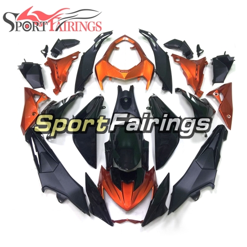 Fairing Kit Fit For Kawasaki Z800 2013 - 2016 - Black Orange