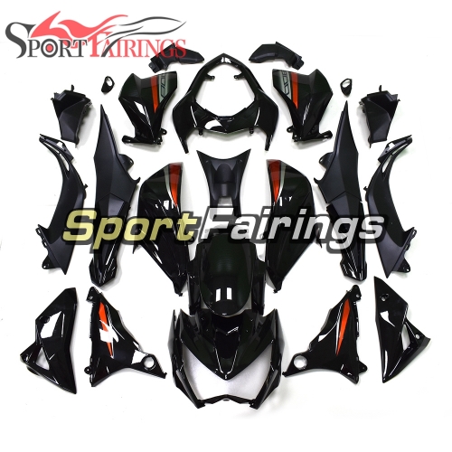 Fairing Kit Fit For Kawasaki Z800 2013 - 2016 - Gloss Black Orange