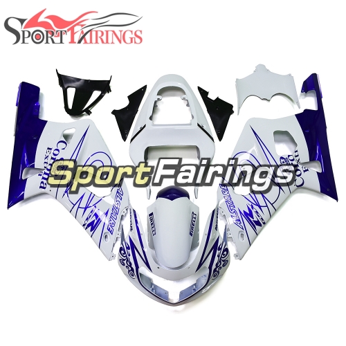 Fairing Kit Fit For Suzuki GSXR600 750 2000 - 2003 - White Blue