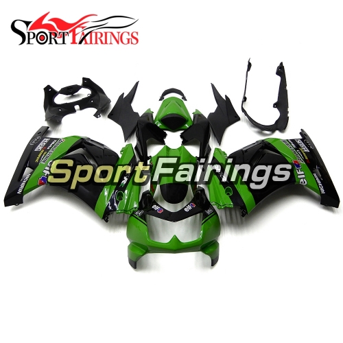 Fairing Kit Fit For Kawasaki EX250R / Ninja 250 2008 - 2012  - Green Black