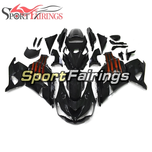 Fairing Kit Fit For Kawasaki ZX-14R /ZZ-R1400 2012 - 2015  - Gloss Black Orange Decals