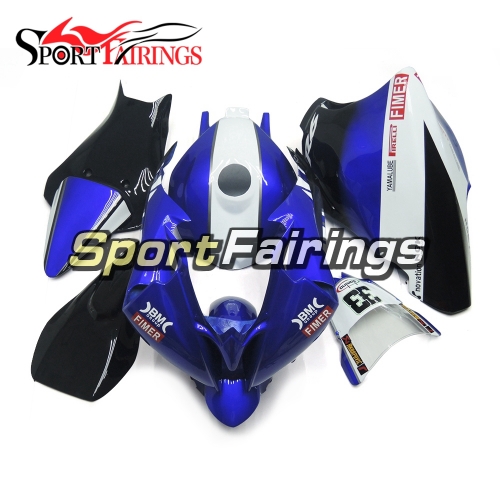 Fiberglass Racing Fairing Kit Fit For Yamaha YZF R6 2008 - 2016 - Blue Black White