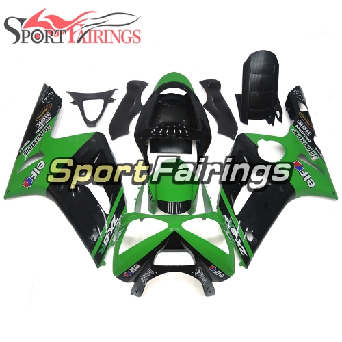 Fairing Kit Fit For Kawasaki ZX6R 2003-2004- SBK Green Black