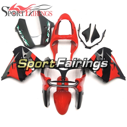 Fairing Kit Fit For Kawasaki ZX9R 2000 - 2001 - Red Black