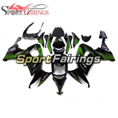 Fairing Kit Fit For Kawasaki ZX10R 2008 - 2010 -Green Stripe Black