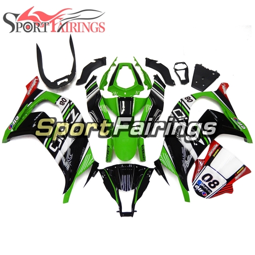 Fairing Kit Fit For Kawasaki ZX10R 2011 - 2015 -Elf 08 Green Black