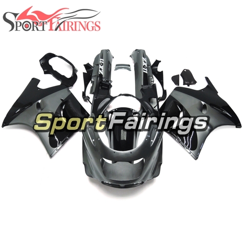 Fairing Kit Fit For Kawasaki ZZR1100 / ZX11 1993 - 2003  -Gloss Black Sliver