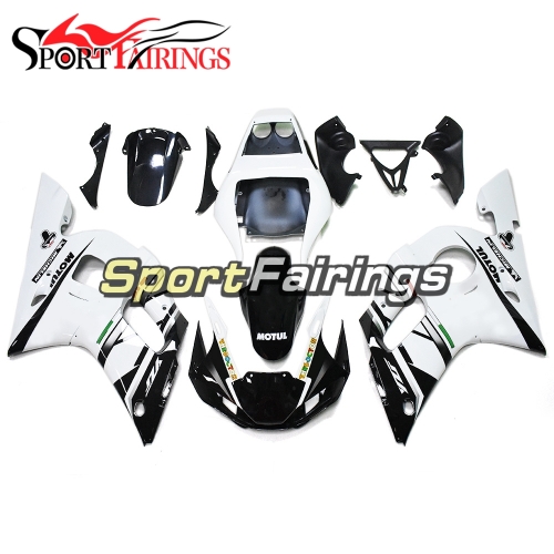 Fairing Kit Fit For Yamaha YZF R6 1998 - 2002 - Black White