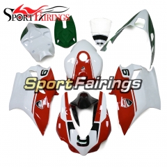 New Firberglass Racing Fairing Kit Fit For Dacati 959 2015 - 2017 - White Green Red