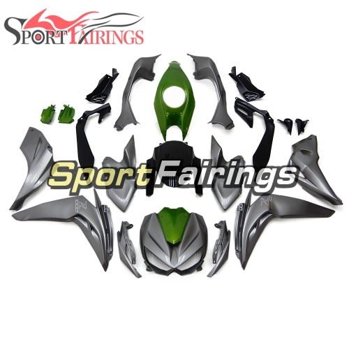 Full Fairing Kit Fit For Kawasaki Z1000 2014 - 2019 - Glossy Silver Green