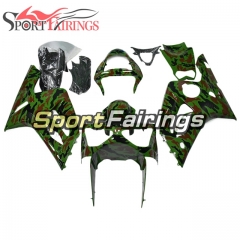 Sportbike Complete Fairing Kit Fit For Kawasaki ZX6R 2003-2004- Camouflage Green Brown