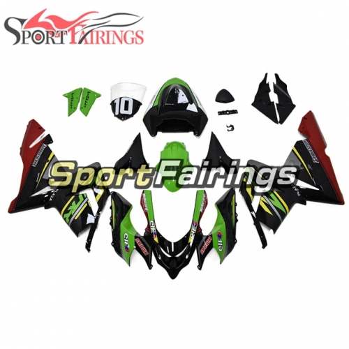 Full Fairing Kit Fit For Kawasaki ZX10R 2004 - 2005 - Black Green Red