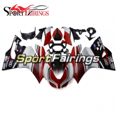 Sportbike Fairing Kit Fit For Dacati 899/1199 2012 - 2013 - Gloss Black Red