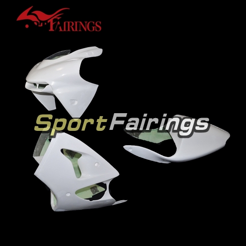 Unpainted Fiberglass Racing Fairing Kit Fit For Kawasaki ZX-6R 636 2000-2002 - Naked Cowlings