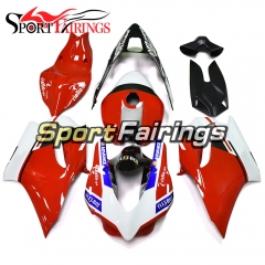 Firberglass Racing Fairing Kit Fit For Dacati 899/1199 2012 - 2013 - Gloss Red White Black
